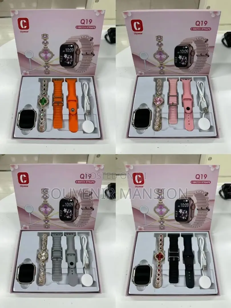 Wrist Watch With 3 Straps