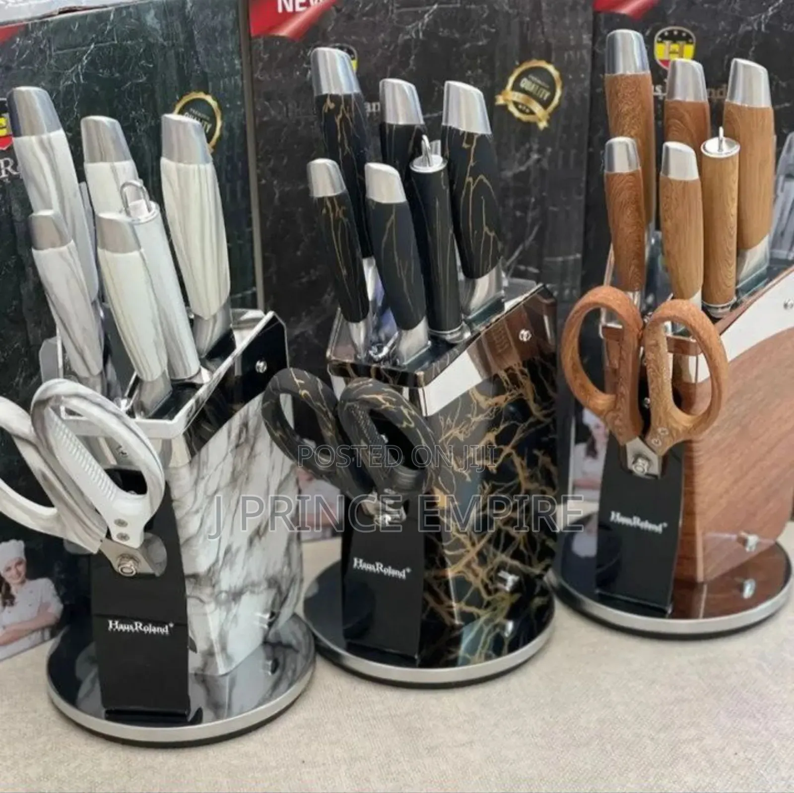 Professional 8 PCS Steel Kitchen Knife Set With Scissors