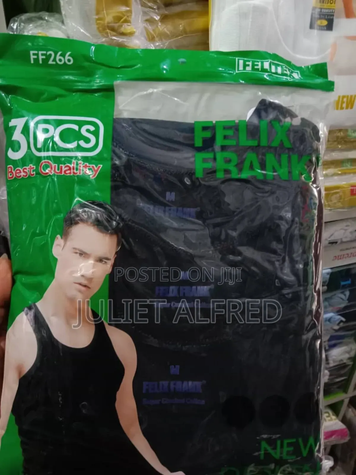 3 in 1 Premium Black Singlet for Men