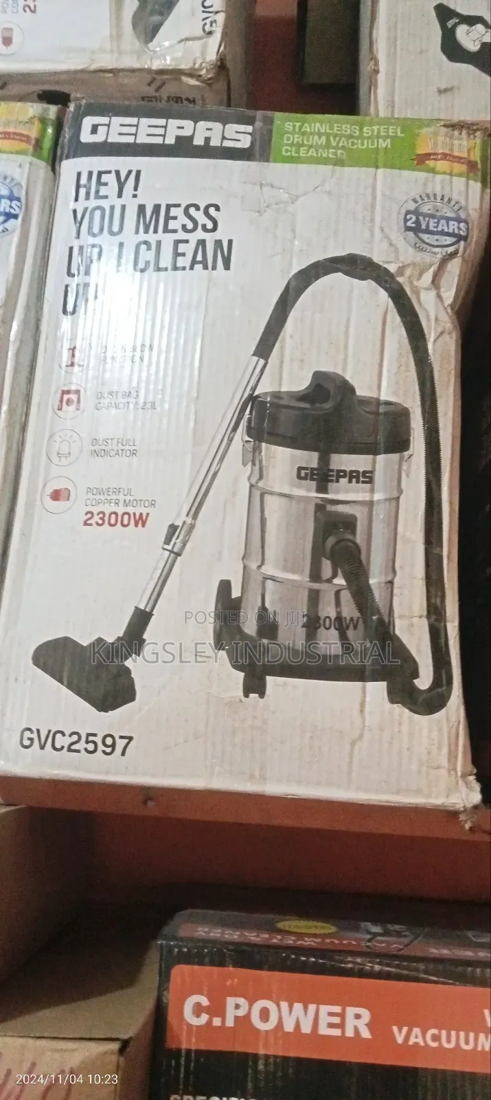 Stainless Steel Drum Vacuum Cleaner