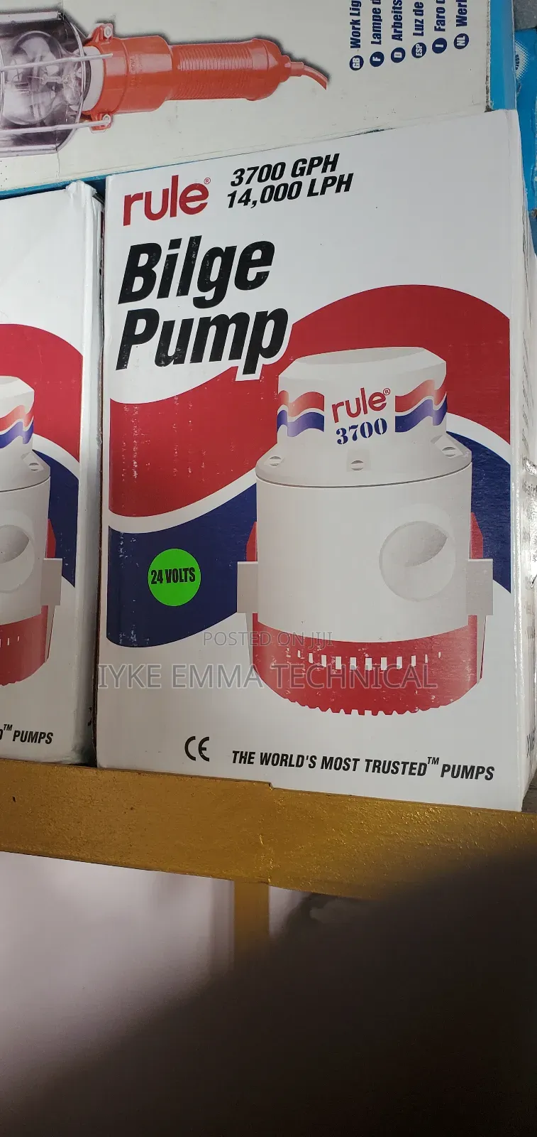 Marine Bilge Pump - 3000 GPH 24V