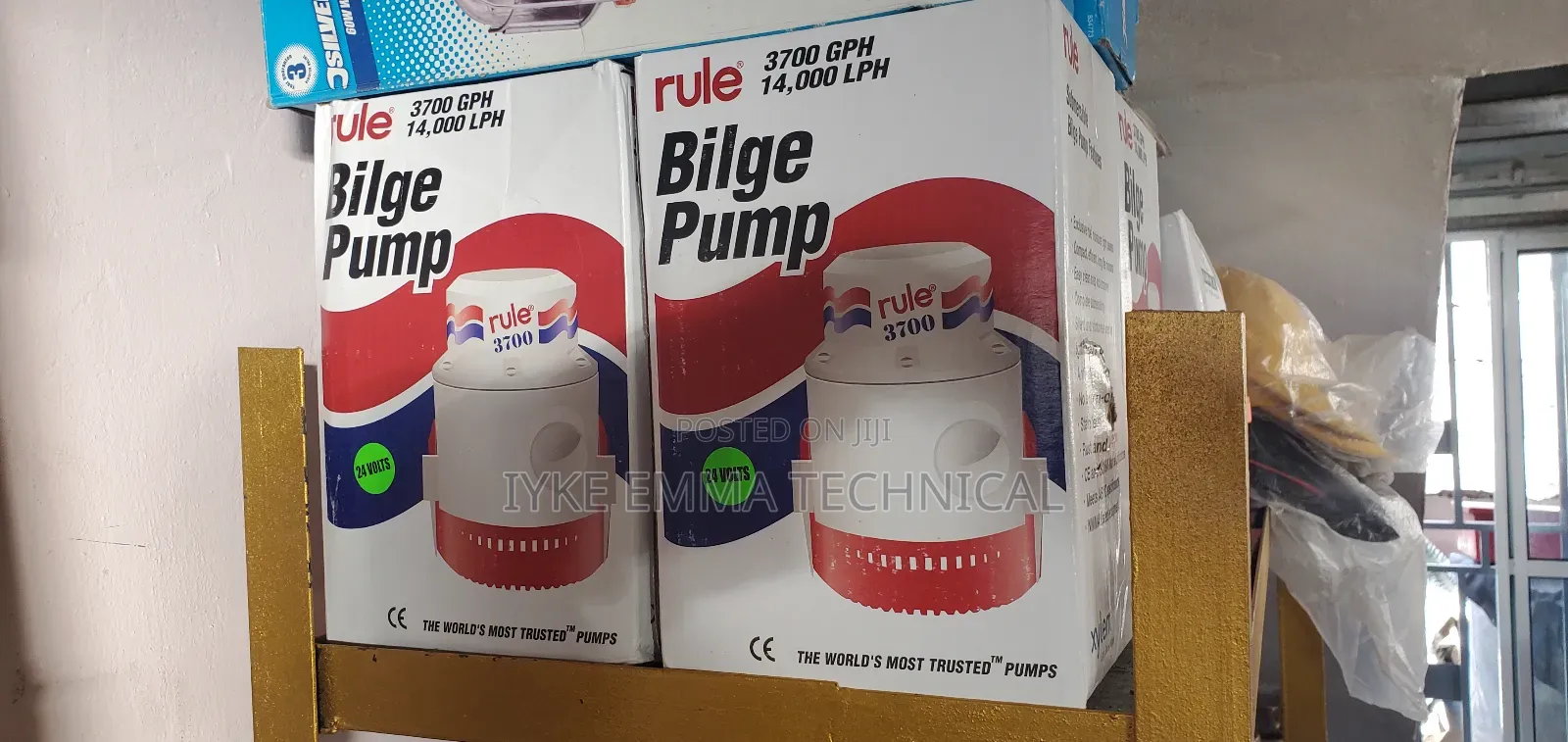 Marine Bilge Pump - 3000 GPH 24V