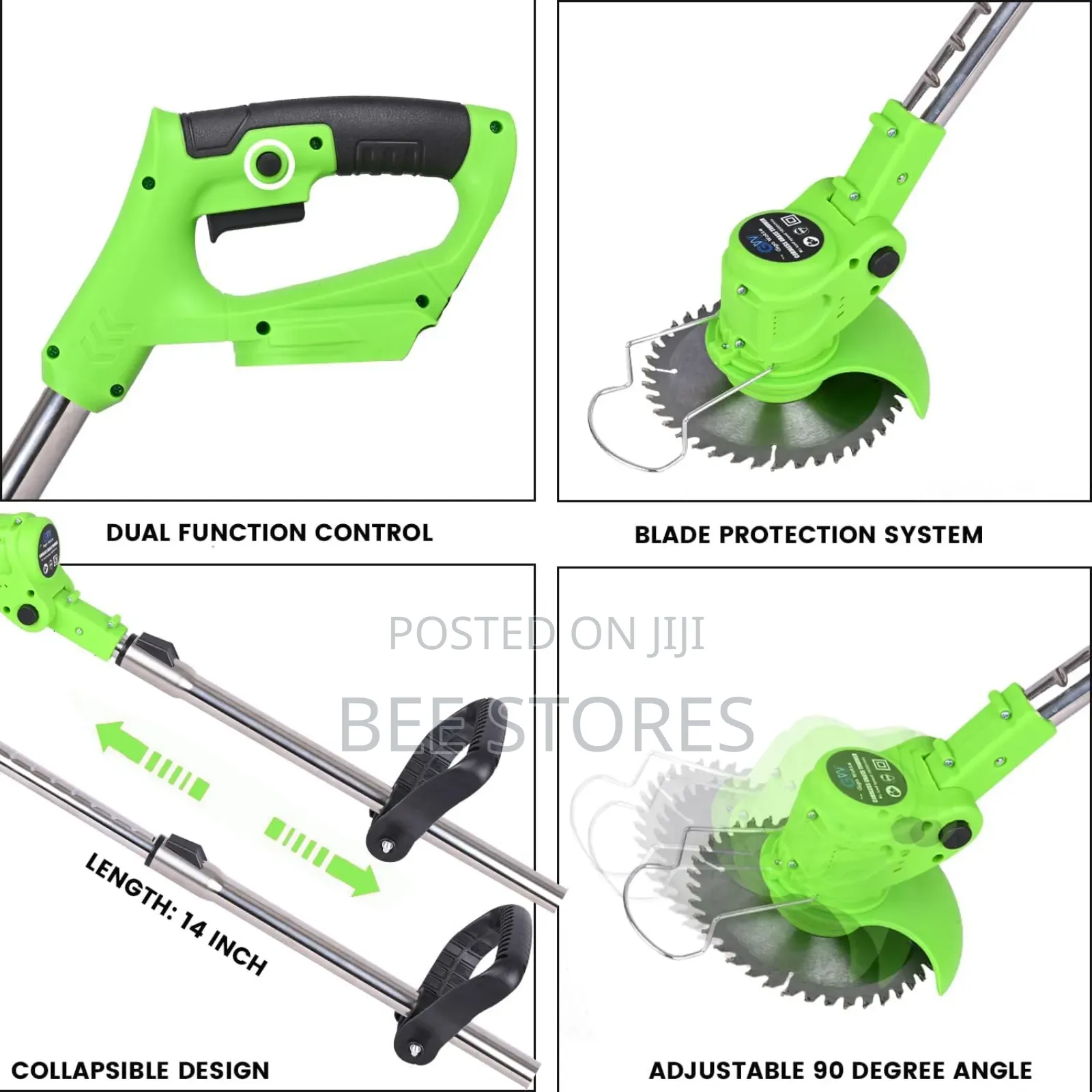 High Quality Rechargeable Grass Mower Cutter With 2 Battery