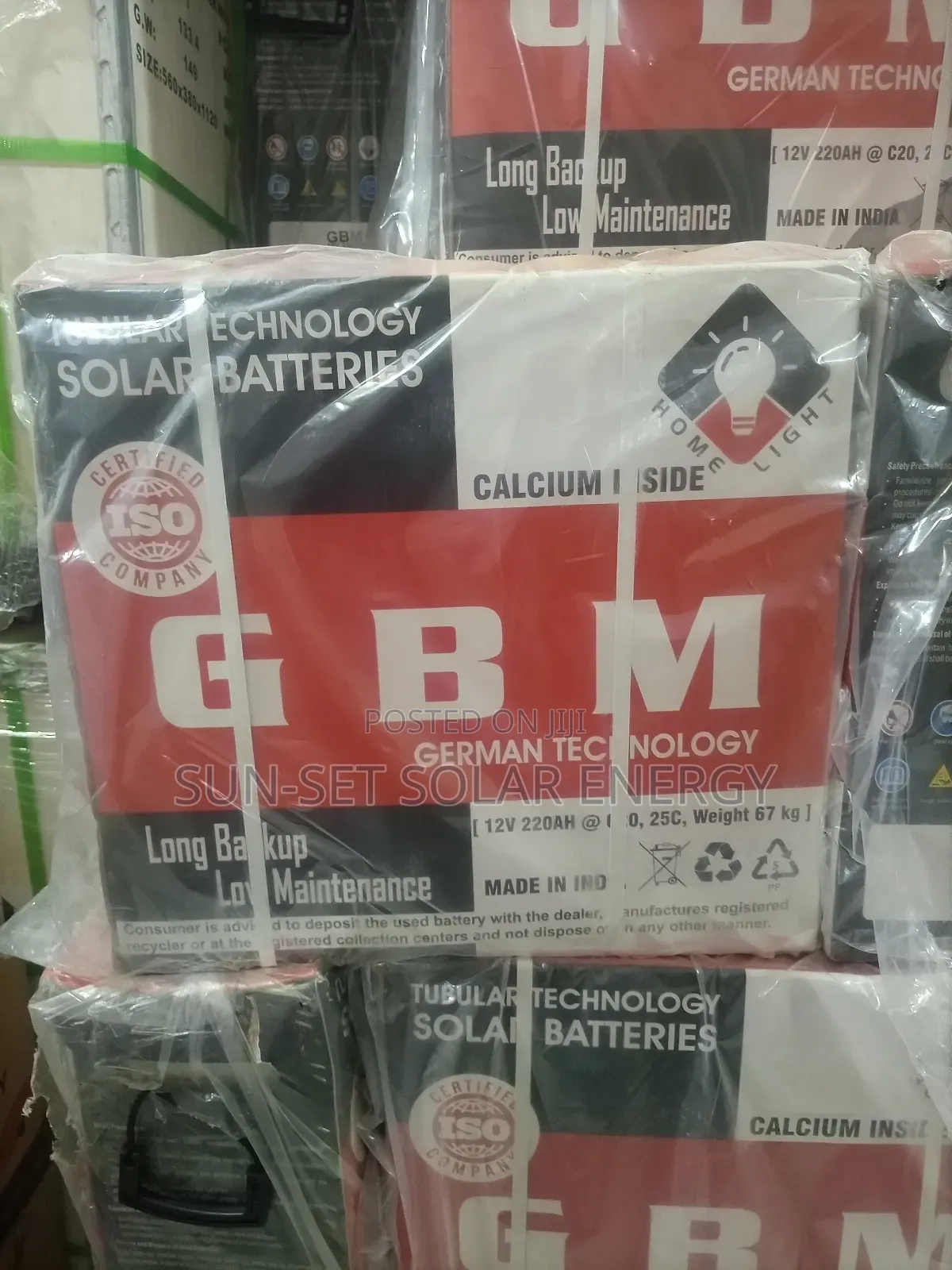 GBM Tubular Battery 220ah12v