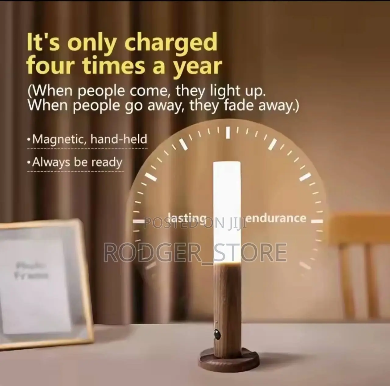 LED Human Body Induction Night Light, Wood Sensor Light