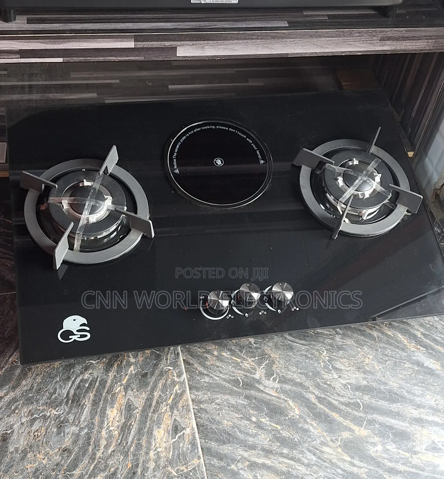 QUALITY GS (2+1) Cabinet Gas Automatic Ignition 75 by 50 Cm