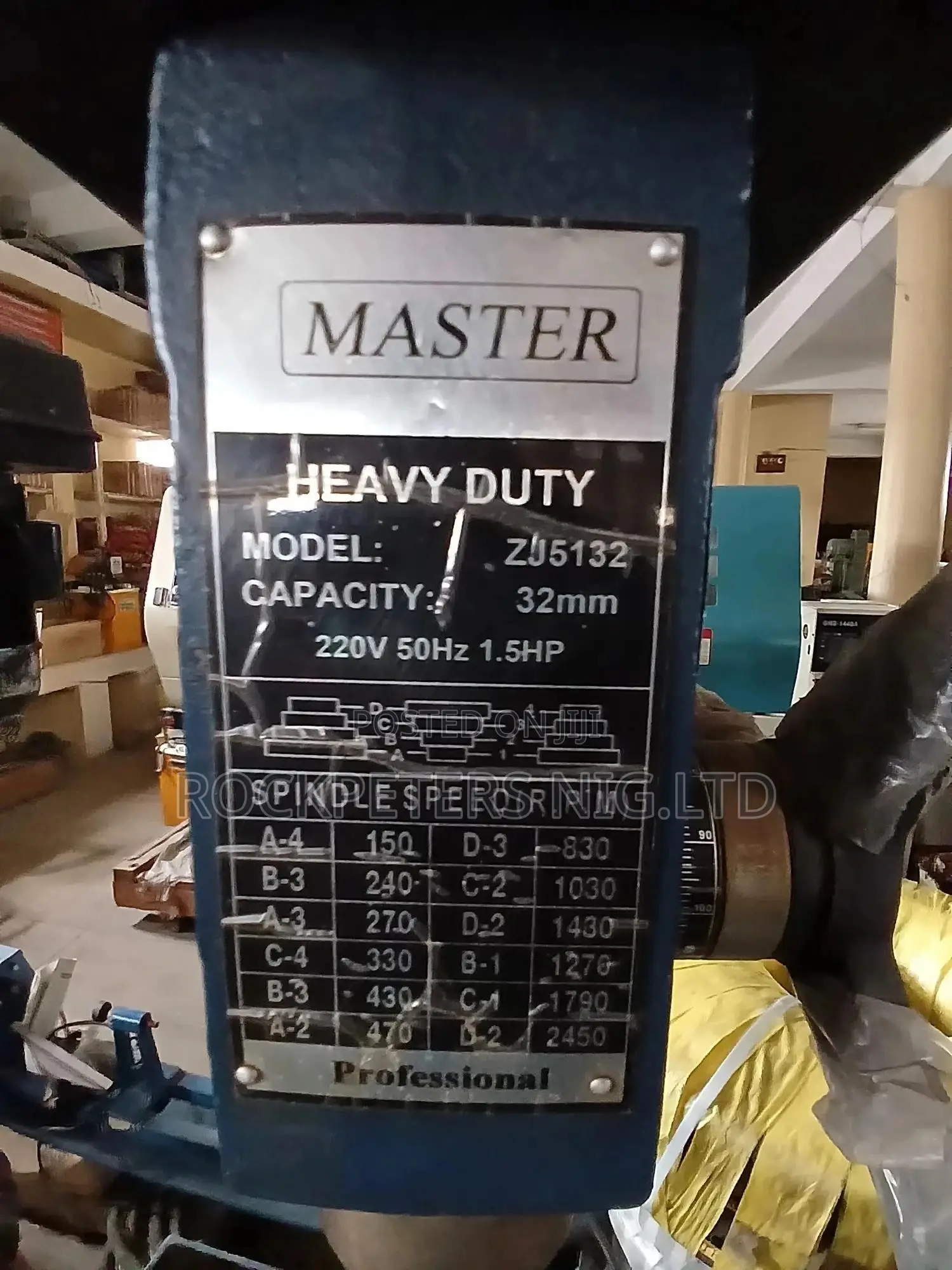 32mm MASTER Heavy Duty Pillar Drill