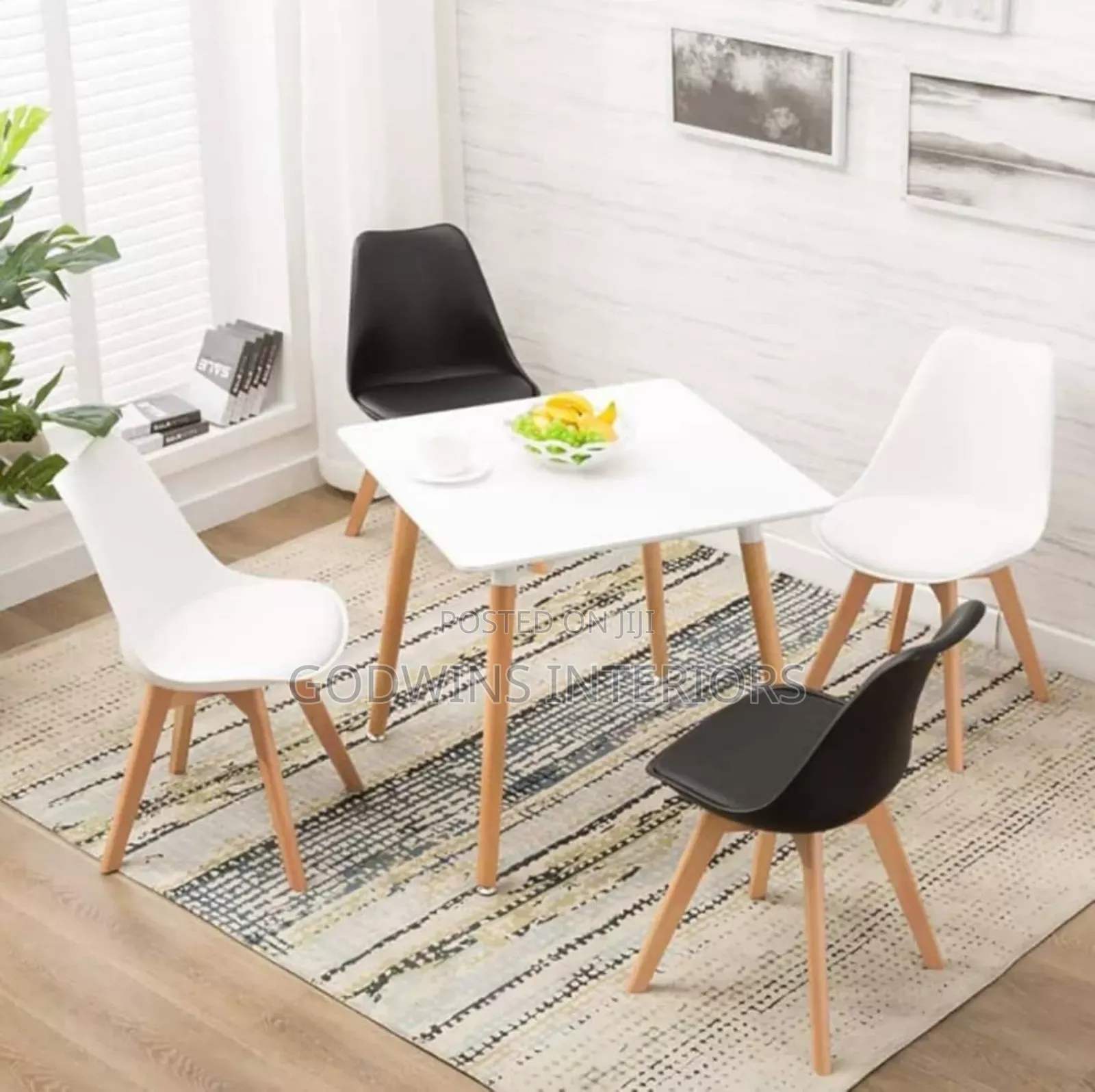 Beechwood Restaurant Dining Table + 4 Dining Chairs