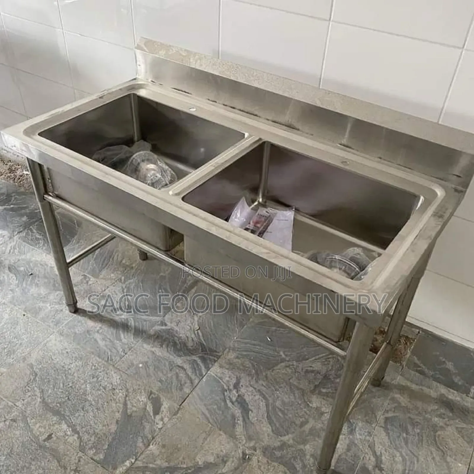 Commercial Stainless Steel Double Bowl Sink