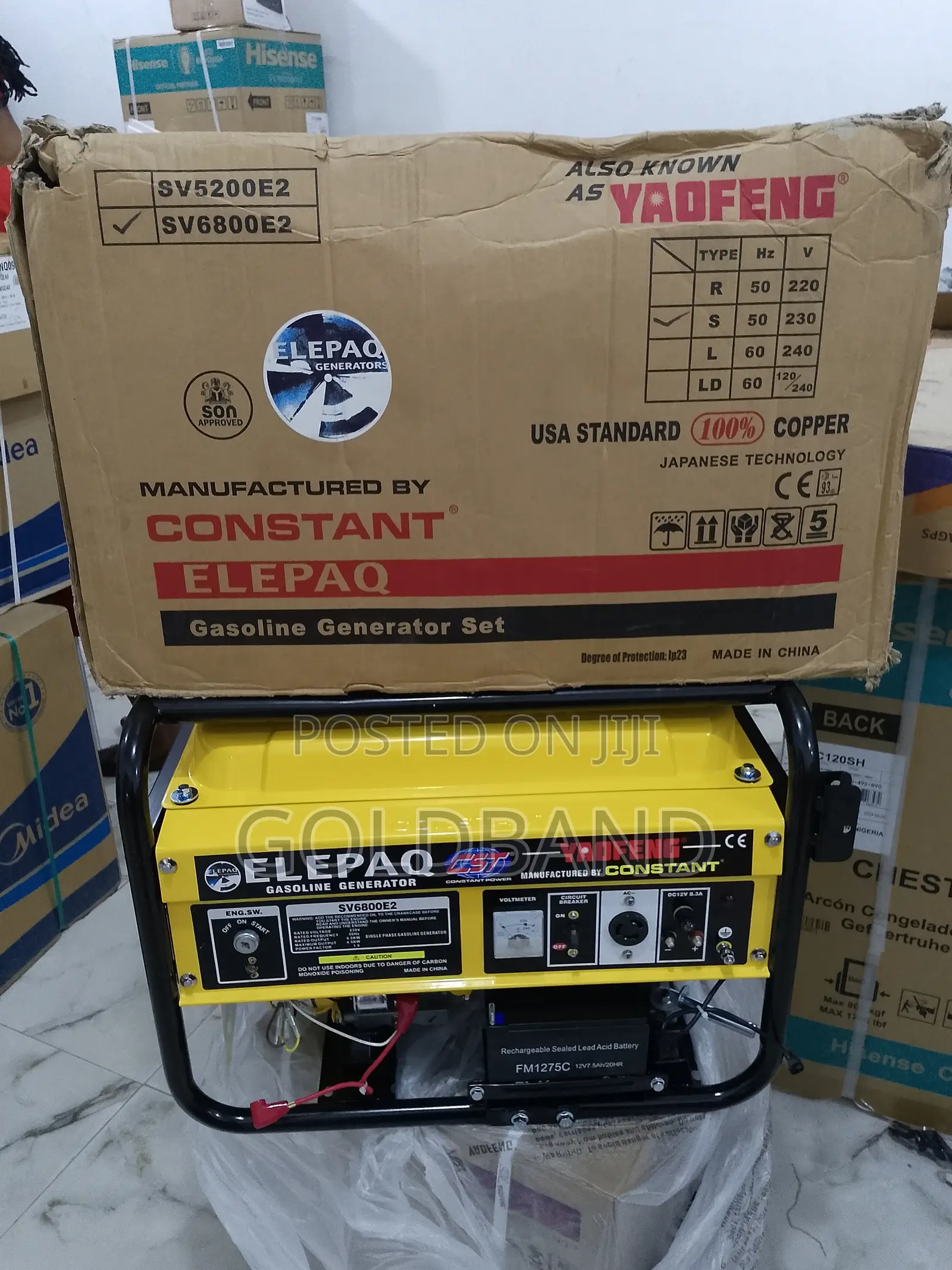 Elepaq Constant High-Capacity House Generator (Sv6800)