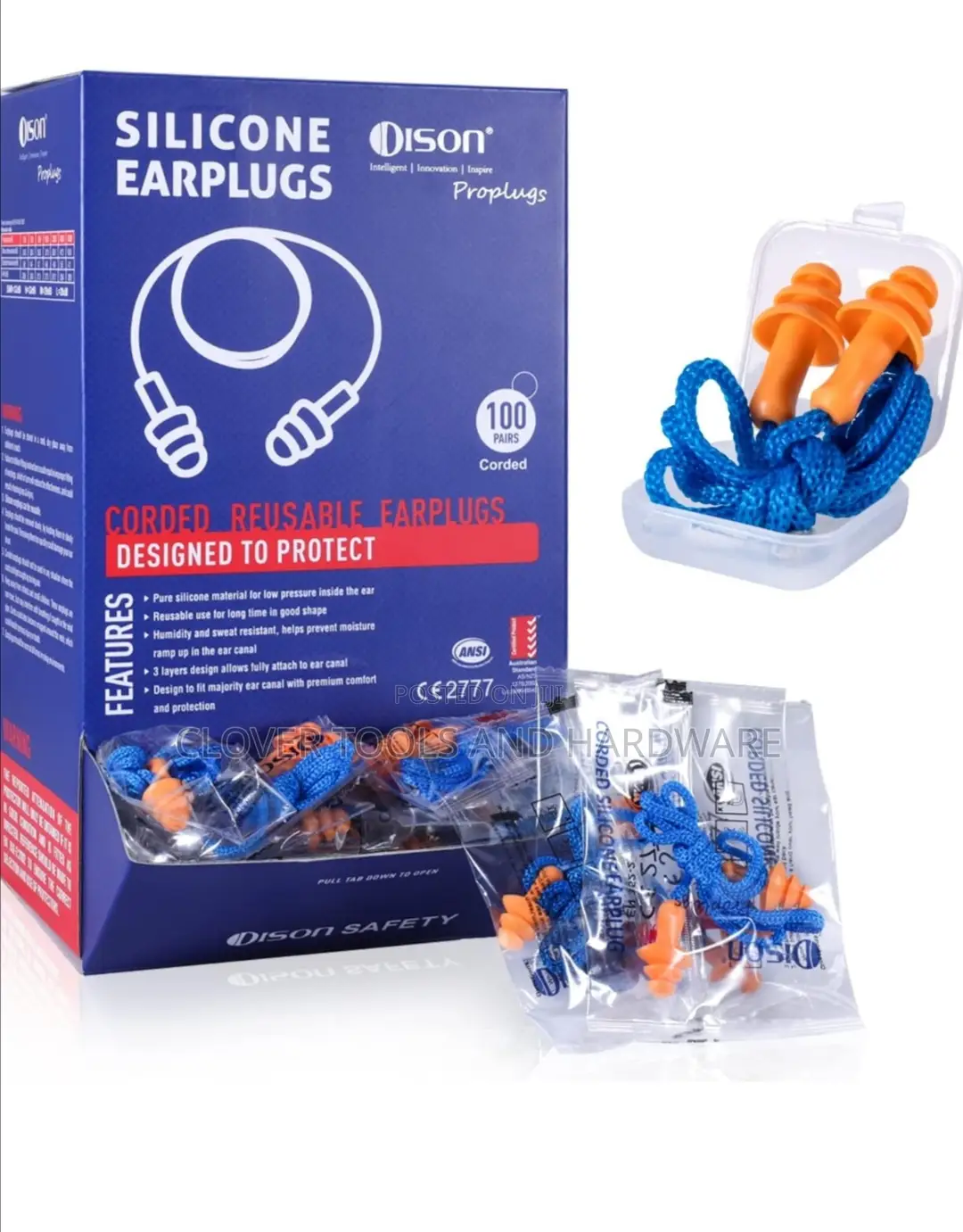 Corded Reusable Earplugs For Hearing Protection, Noise Etc