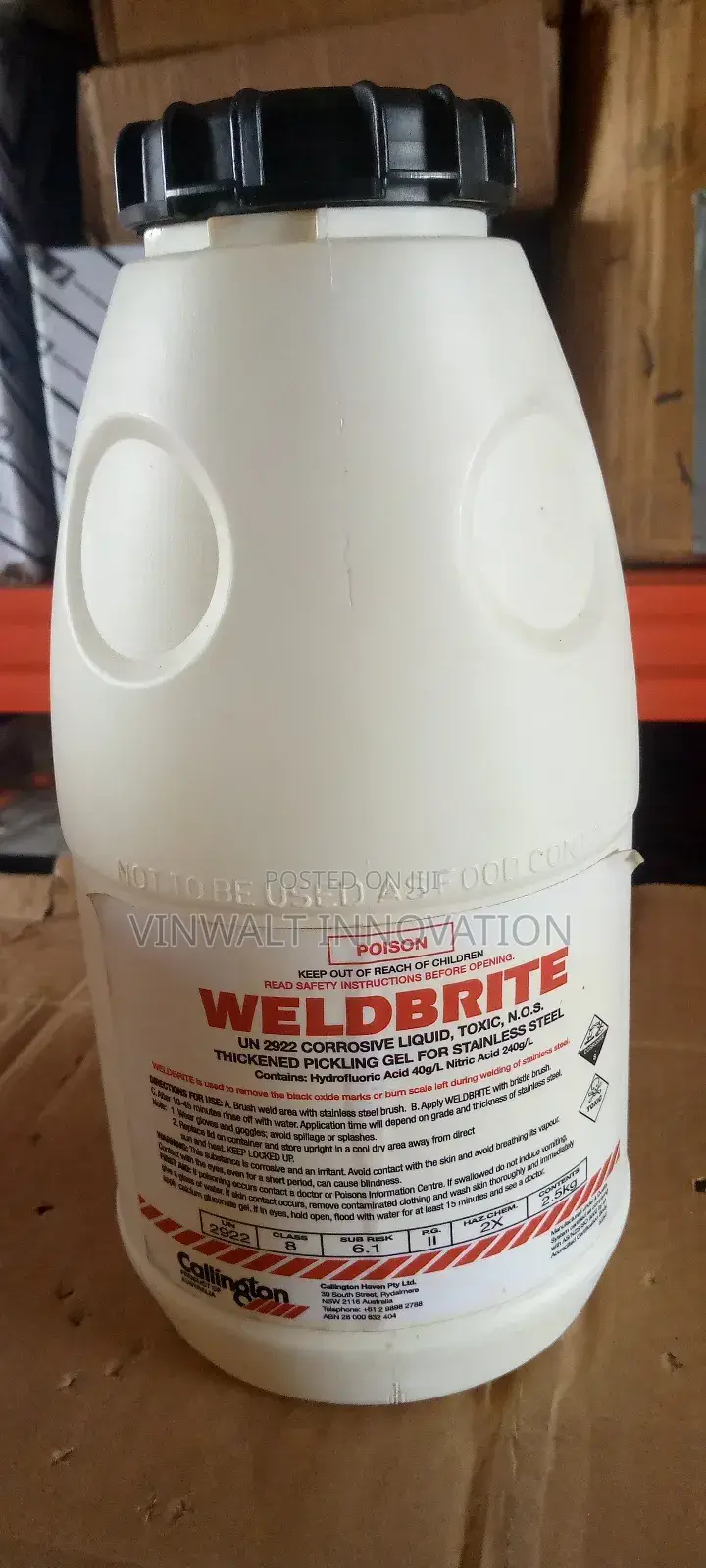 Weldbrite Stainless Steel Pickling Gel