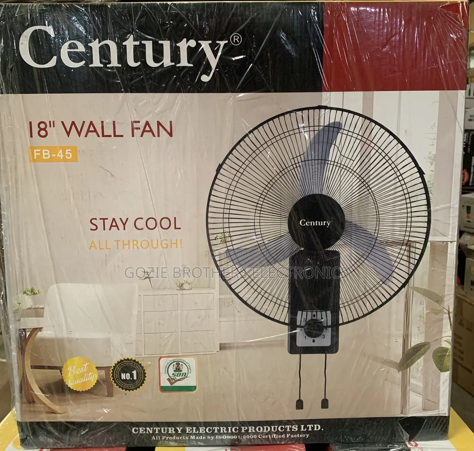 Century 18 Inches Wall Fan Fb-45