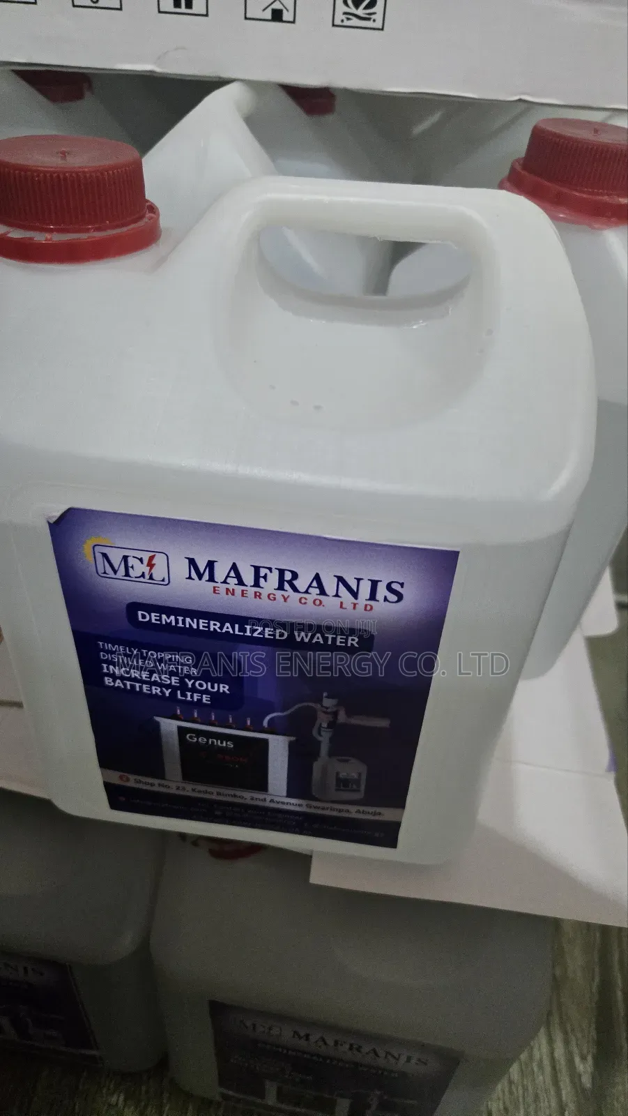 Distilled Water For Solar Tubular Batteries 4kg