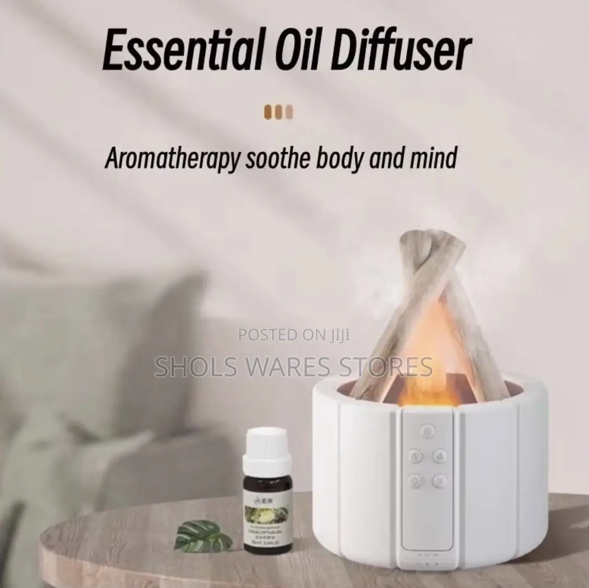 Usb Bonfire Humidifier With Flame Lamp/ Diffuser