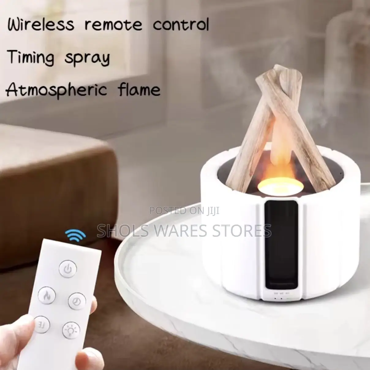 Usb Bonfire Humidifier With Flame Lamp/ Diffuser