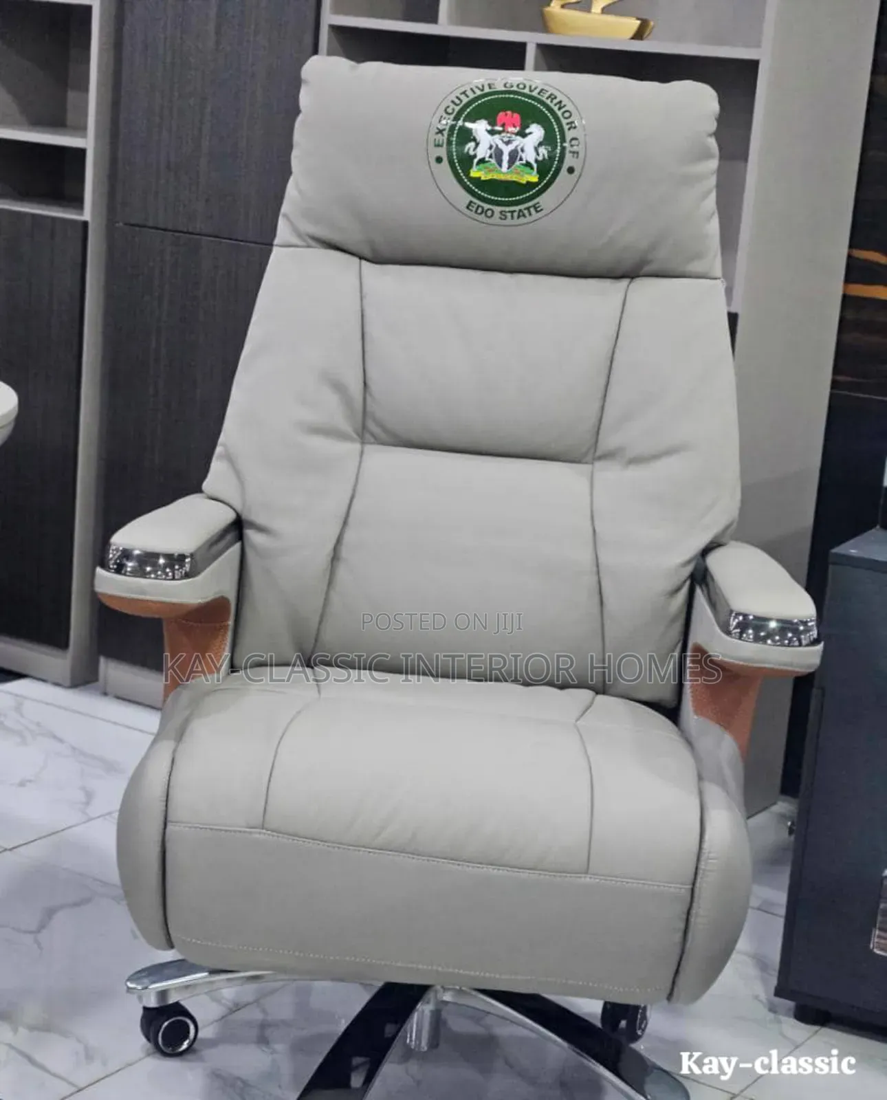 Office High Back, Electric Declining Power Chair
