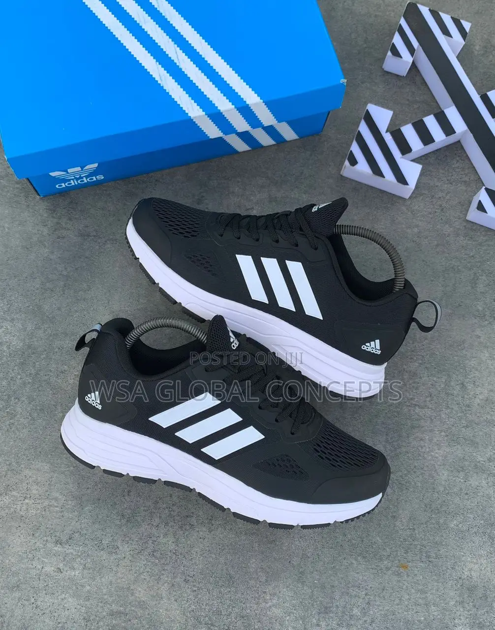 Adidas Nite Joggers Black and White Sneakers
