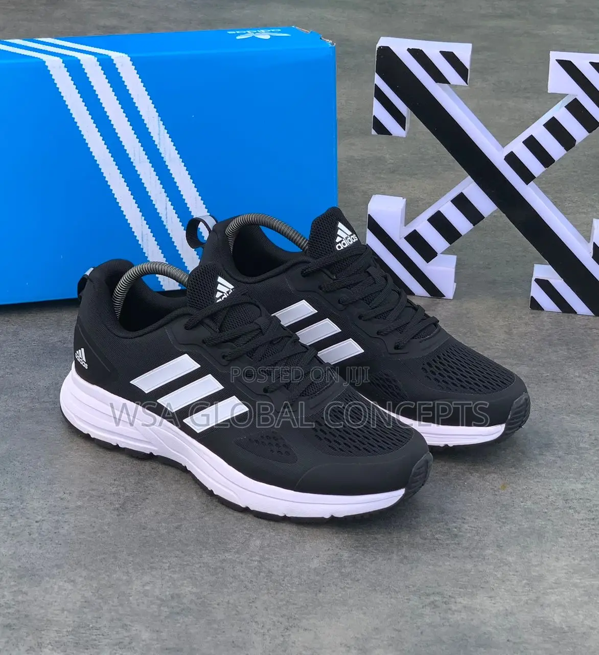 Adidas Nite Joggers Black and White Sneakers