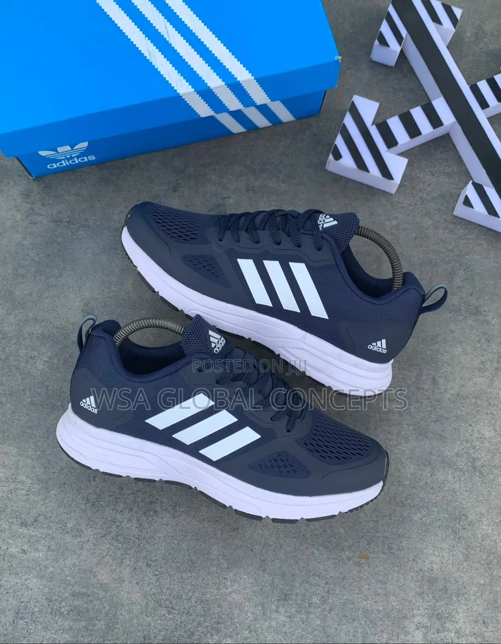 Adidas Nite Joggers Blue and White Sneakers