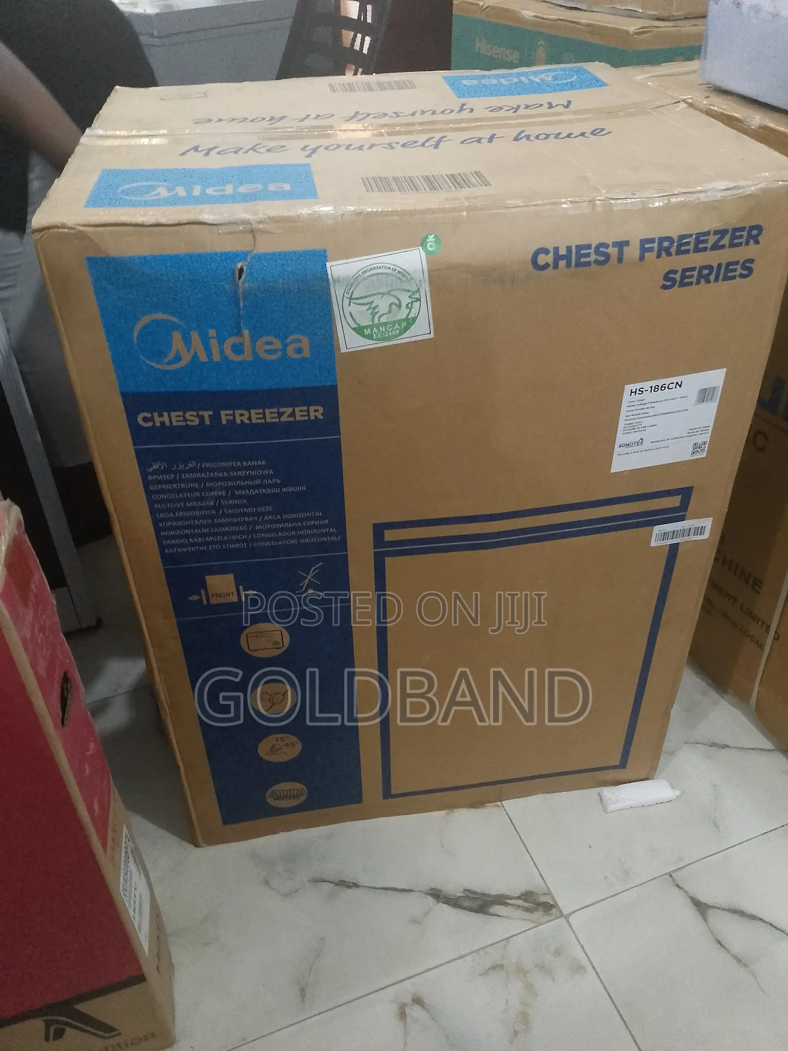 Midea 150L Chest Freezer With Recessed Handle (Hs-186cn)