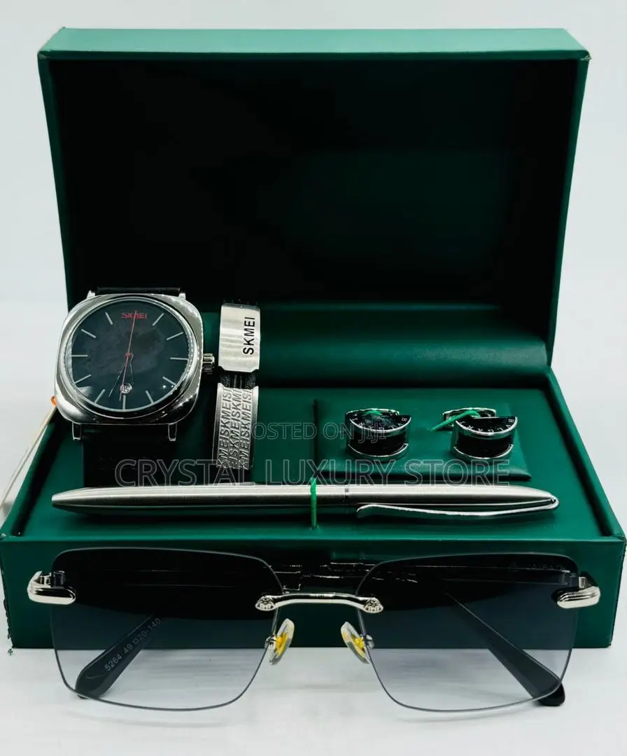 Skmei Quality Luxury Men Genuine Leather Wristwatch