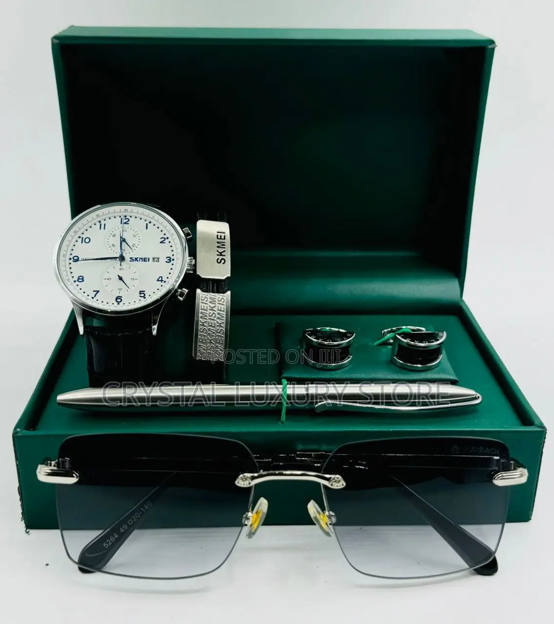 Skmei Quality Luxury Men Genuine Leather Wristwatch