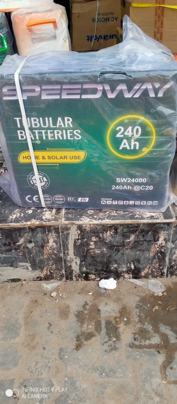 Speed Way 240AH Solar Tubular Battery.