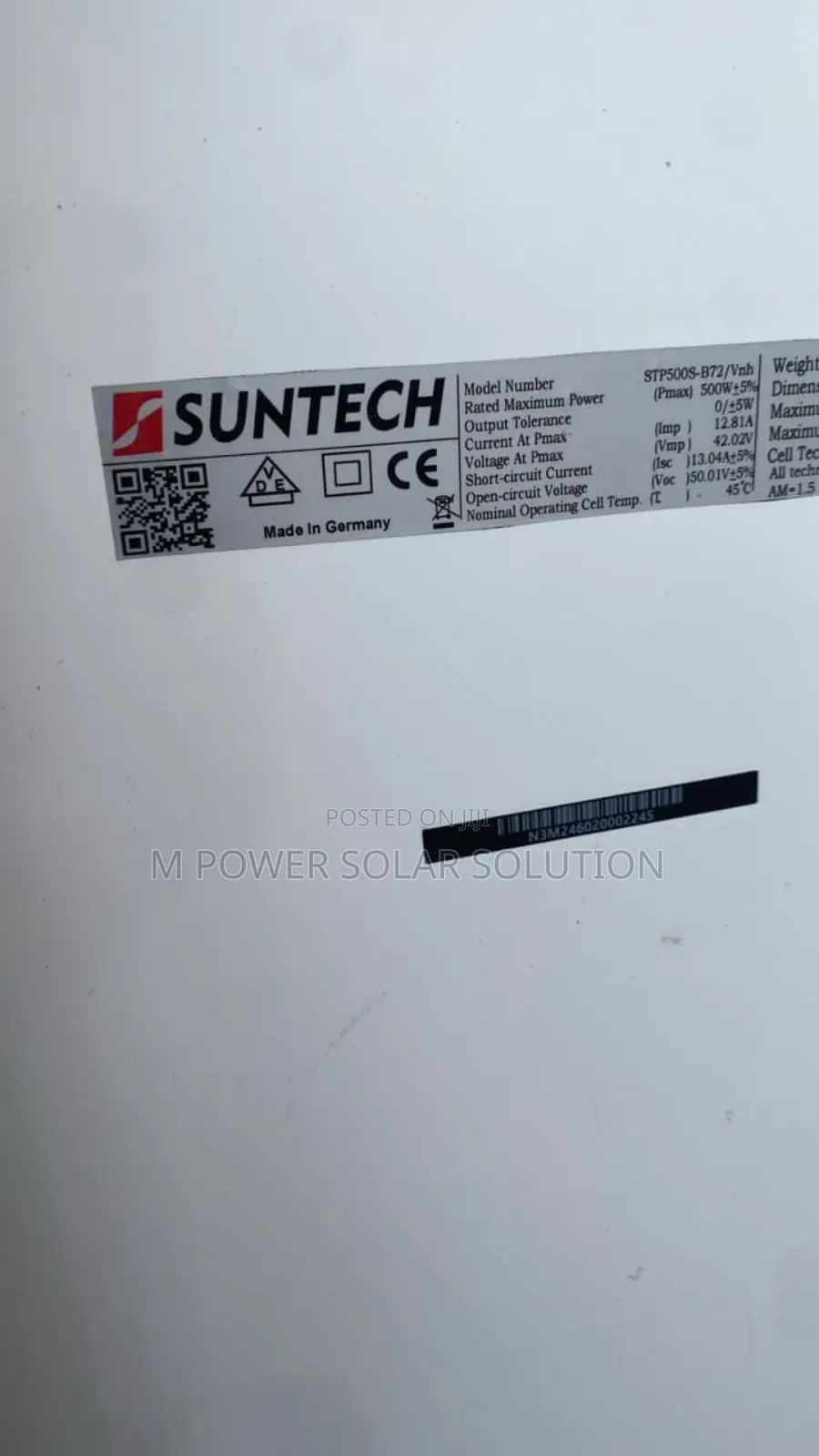 500w Suntech Mono Half-cut Solar Panels