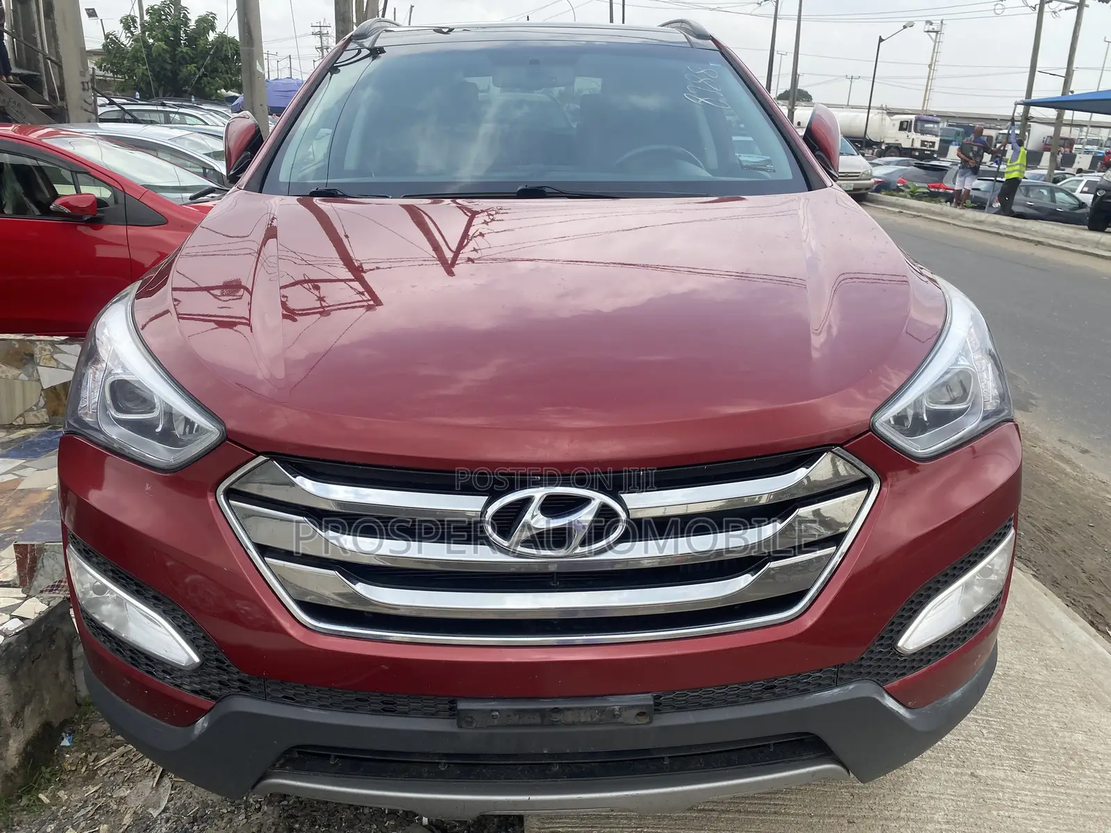 Hyundai Santa Fe 2014 Red