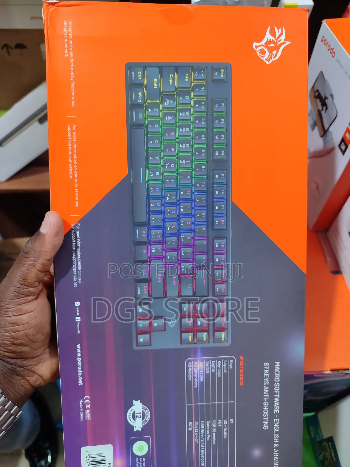 Porodo Gaming 3in1 PDX220 TKL Mechanical Keyboard