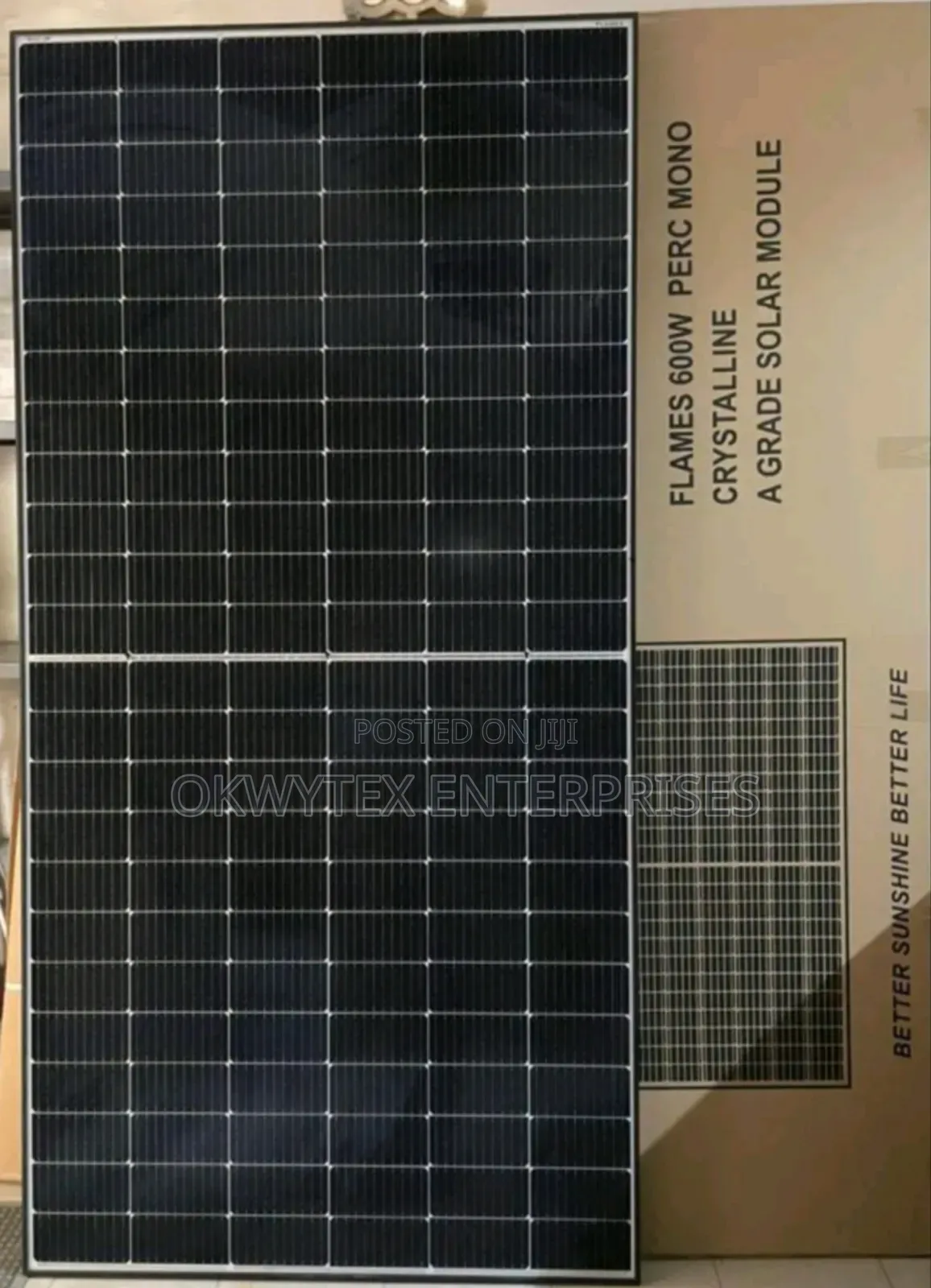 600watts Flames Halfcut Mono Solar Panel 25year Life Span