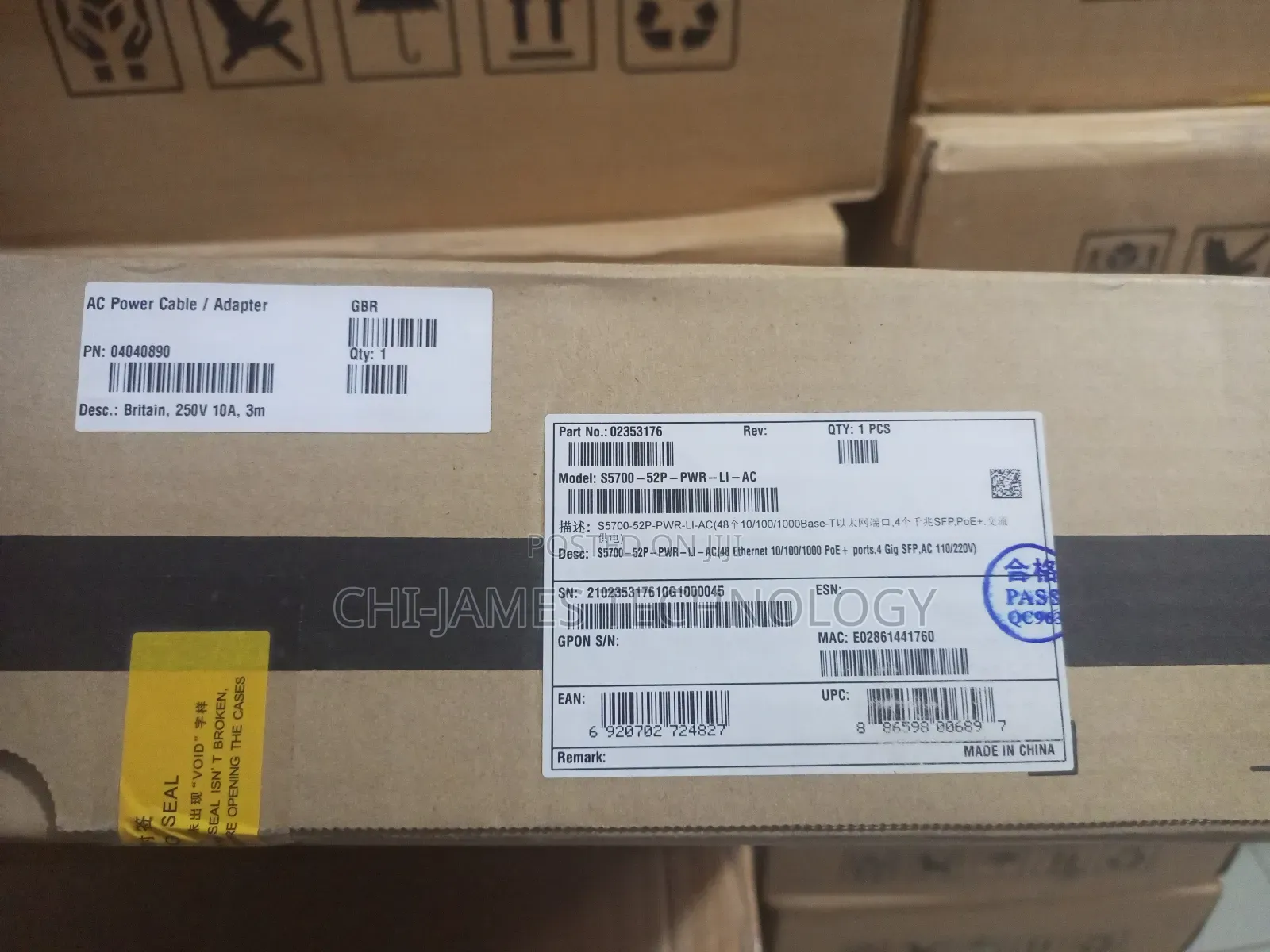 Huawei 48port Switch 10/100/1000+4sfp (S5700-52p-PWR-Li-Ac)