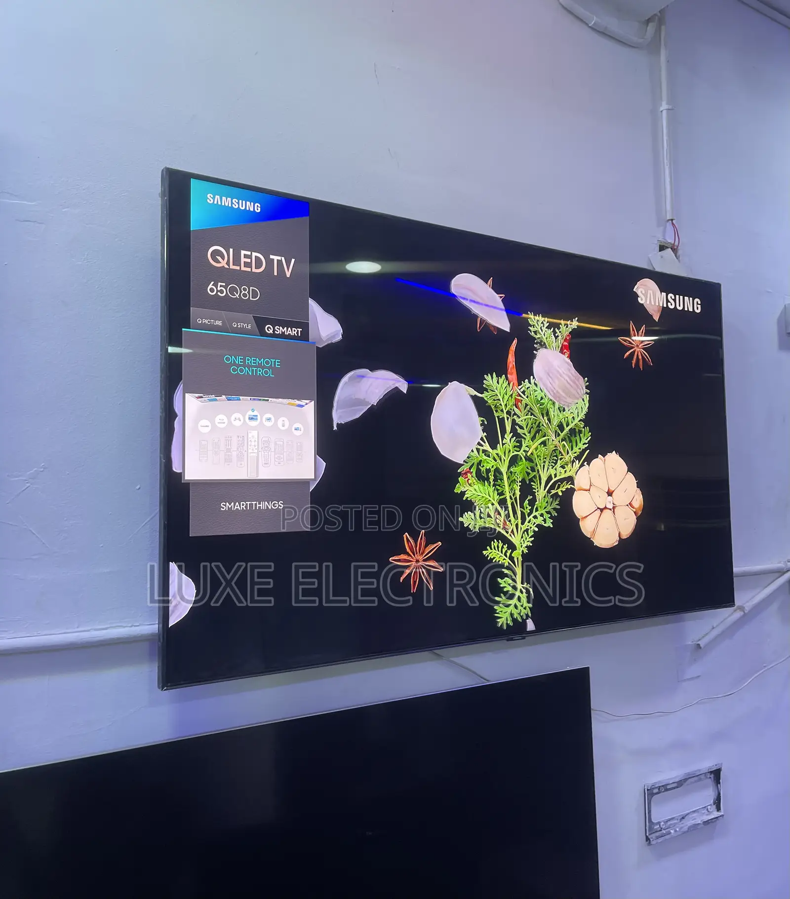 65 Inches Samsung QLED QHDR Frameless Smart Tv London Used