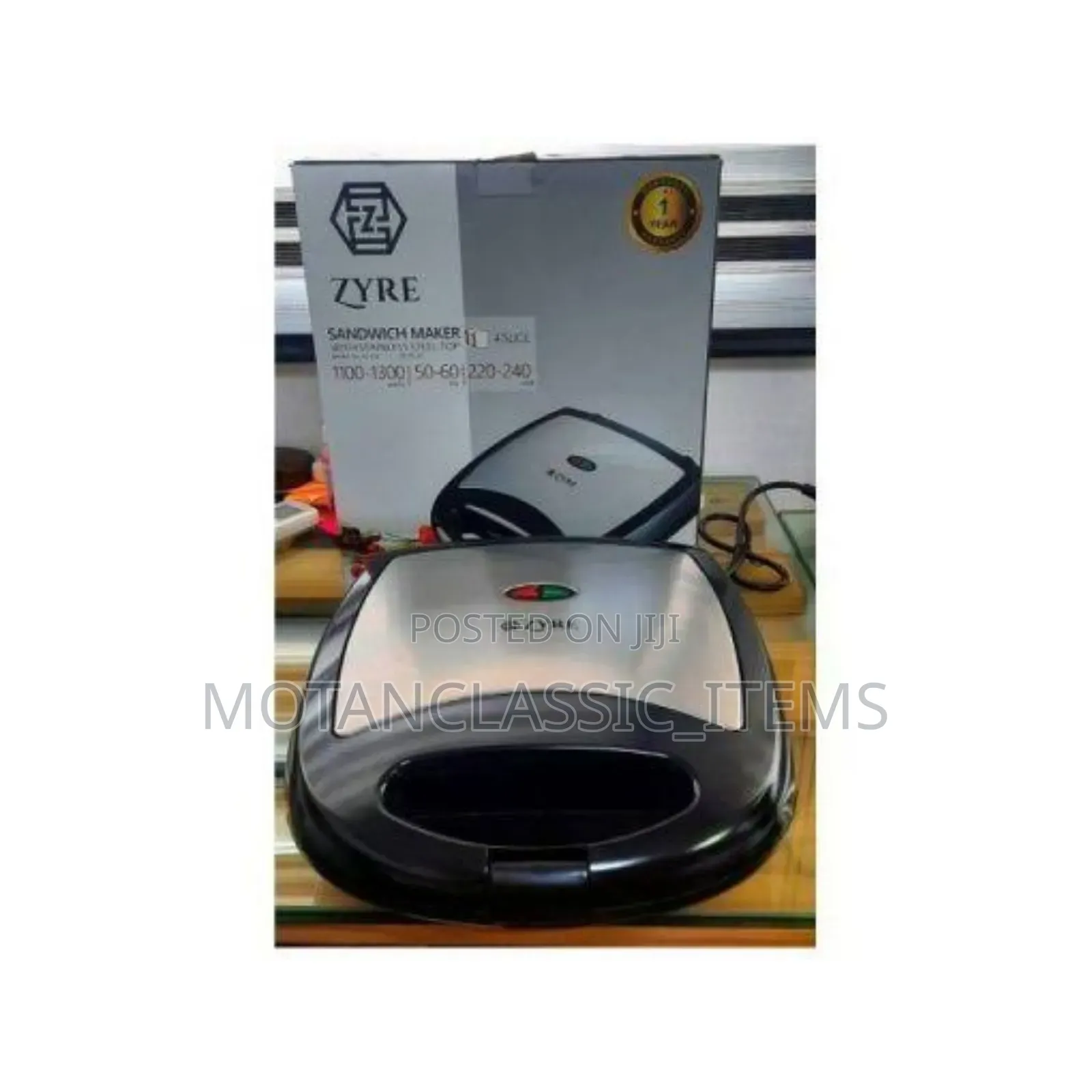 Zyre Sandwich Maker 4 Phase/Toasting Machine