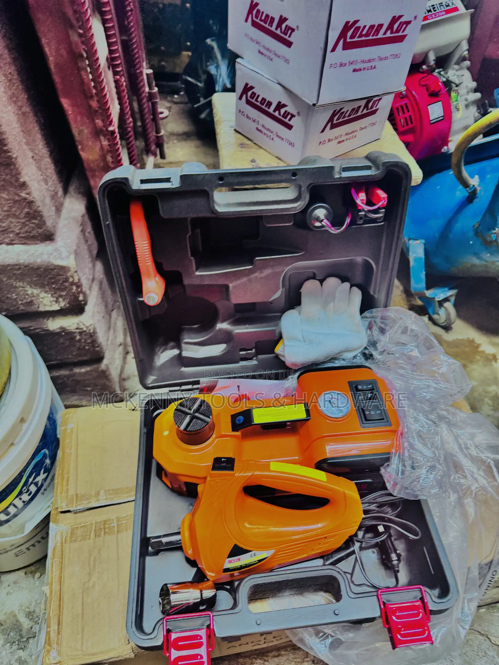 3-in-1 Electric Hydraulic Floor Jack, Pump Impact Wrench
