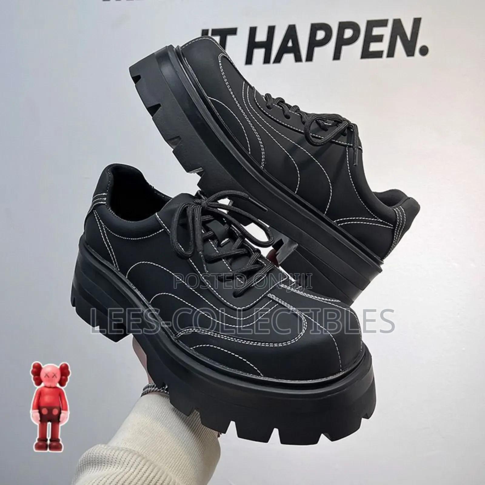 Matt Black Leather Shoe
