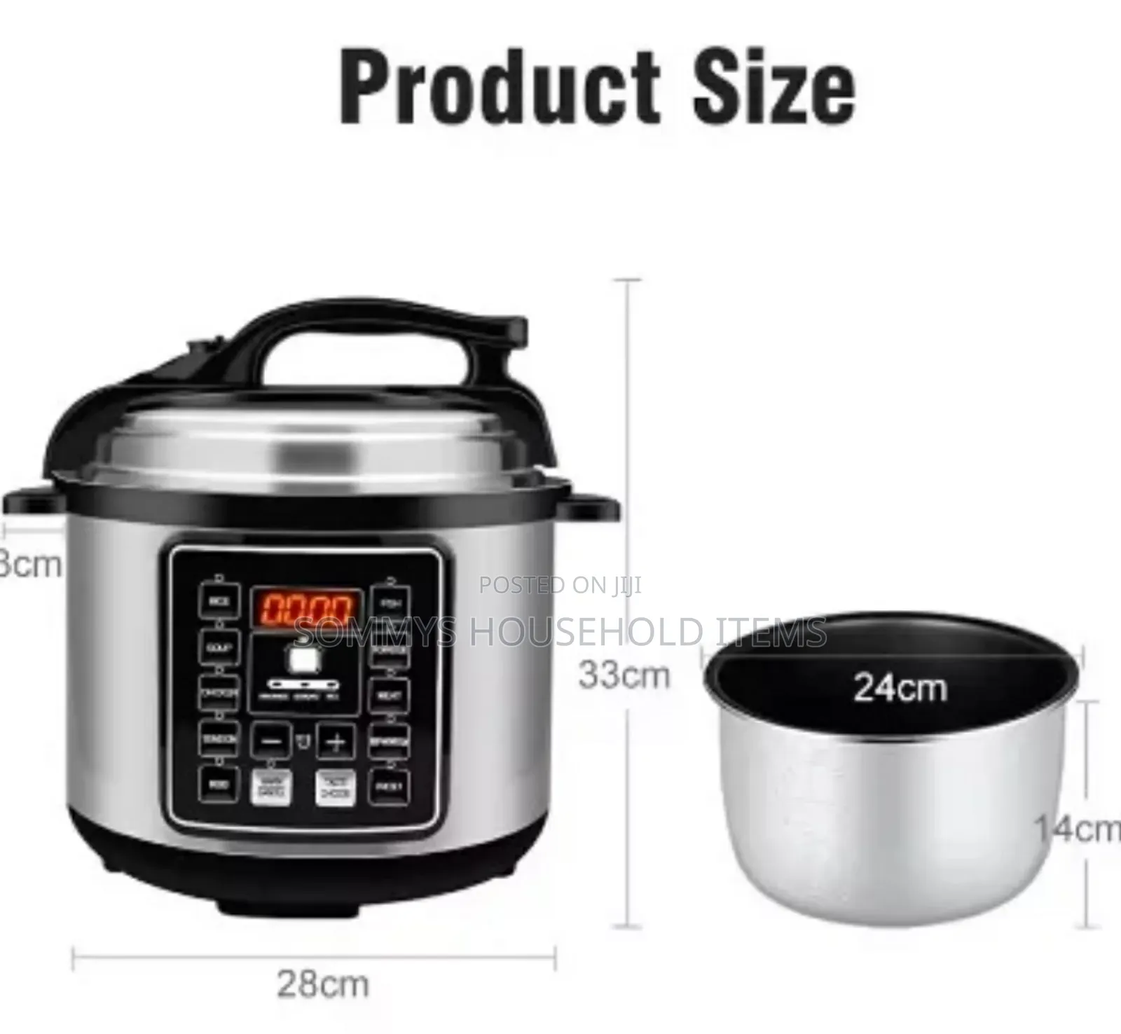 6l Electric Pressure Cooker or Rice Cooker (10in1 Function)