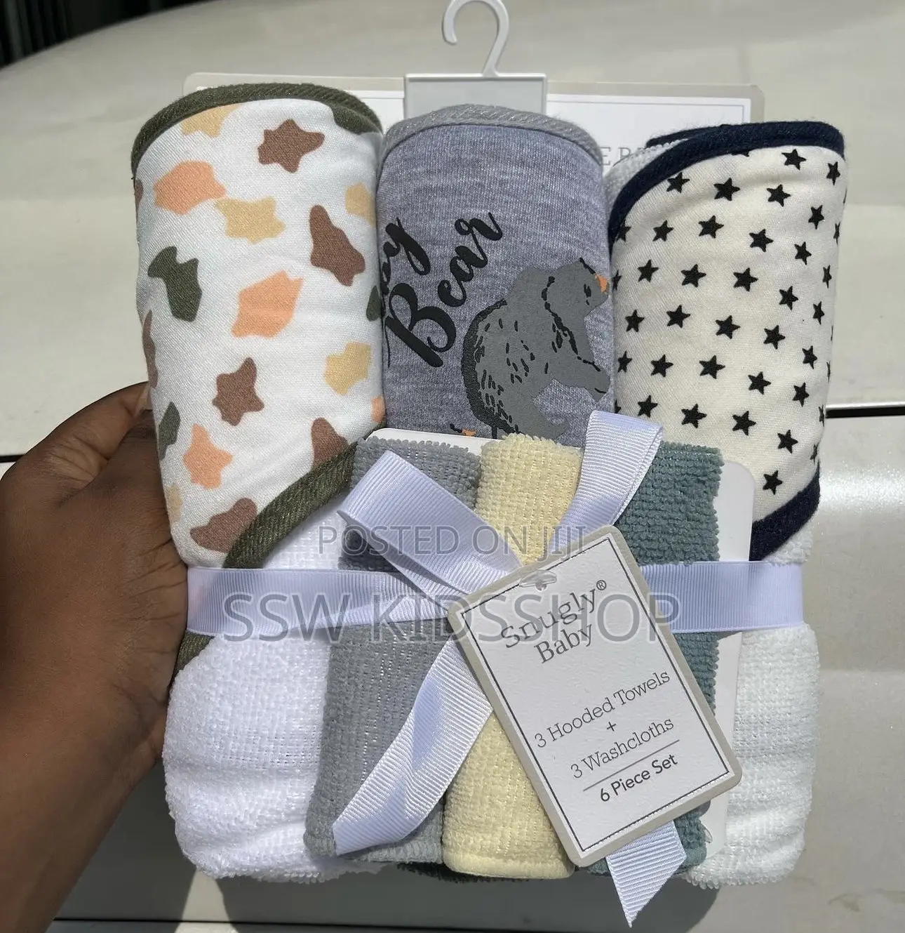 3in1 Hooded Towel With Washcloth