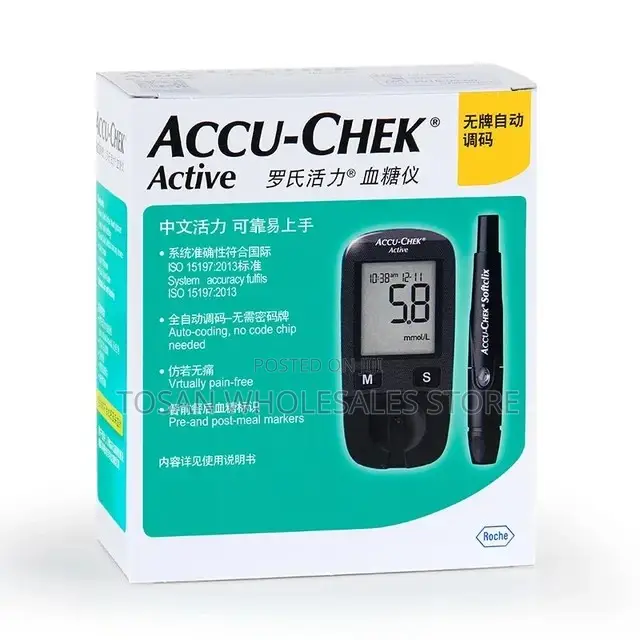 ACCU Chek Blood Glucose Meter With 10 Strips