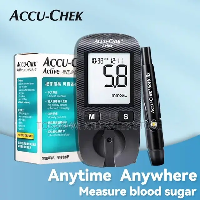 ACCU Chek Blood Glucose Meter With 10 Strips