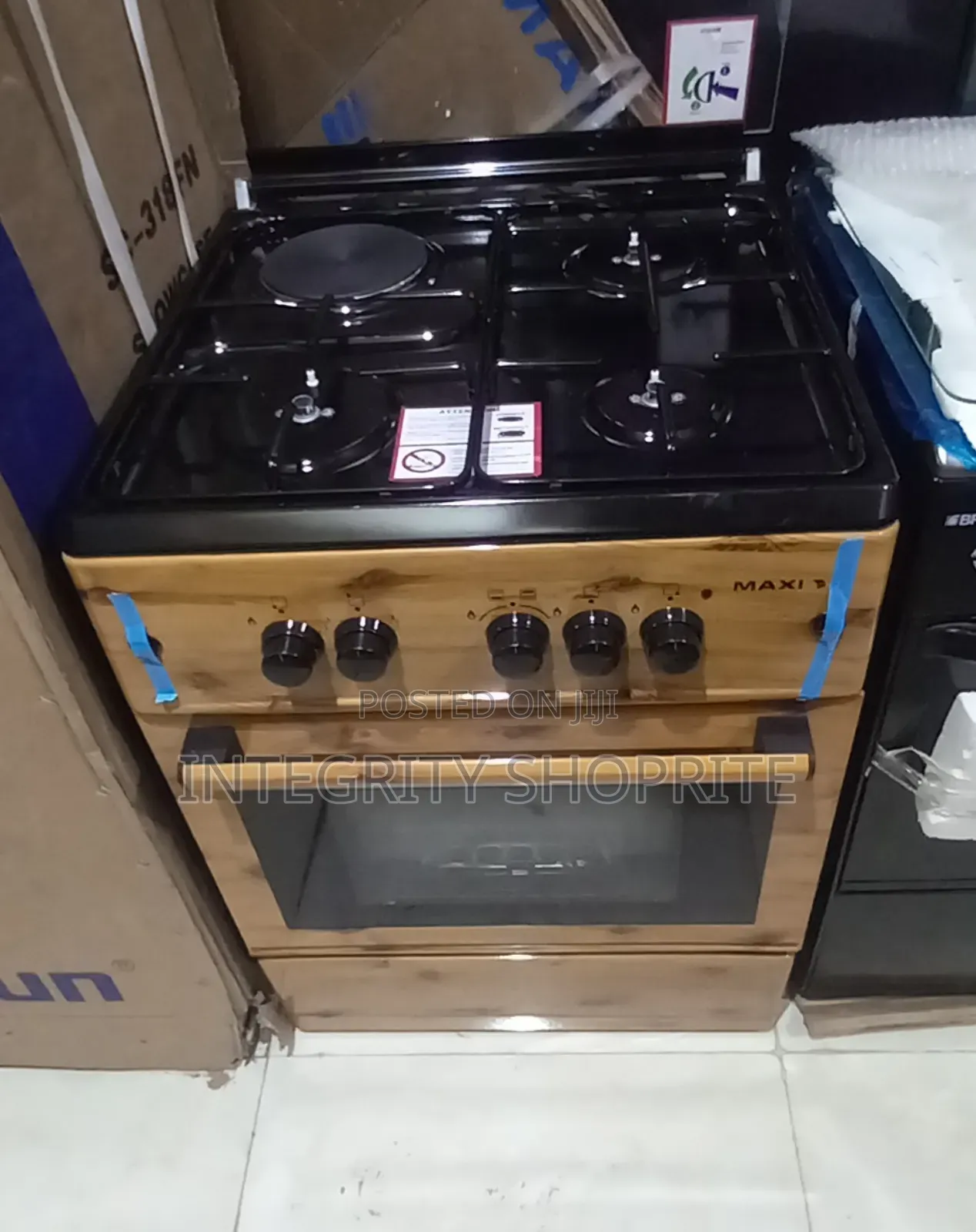 Maxi Gas Cooker 60*60 (3+1) Igl Wood