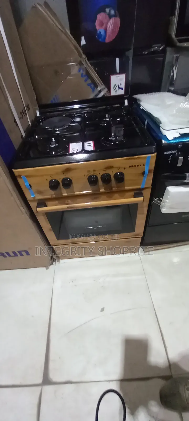 Maxi Gas Cooker 60*60 (3+1) Igl Wood