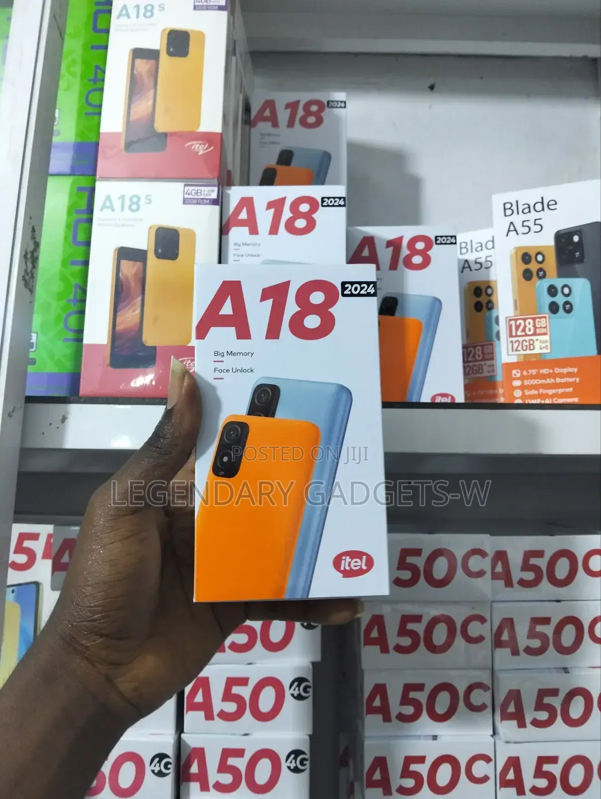 New Itel A18 32 GB Black