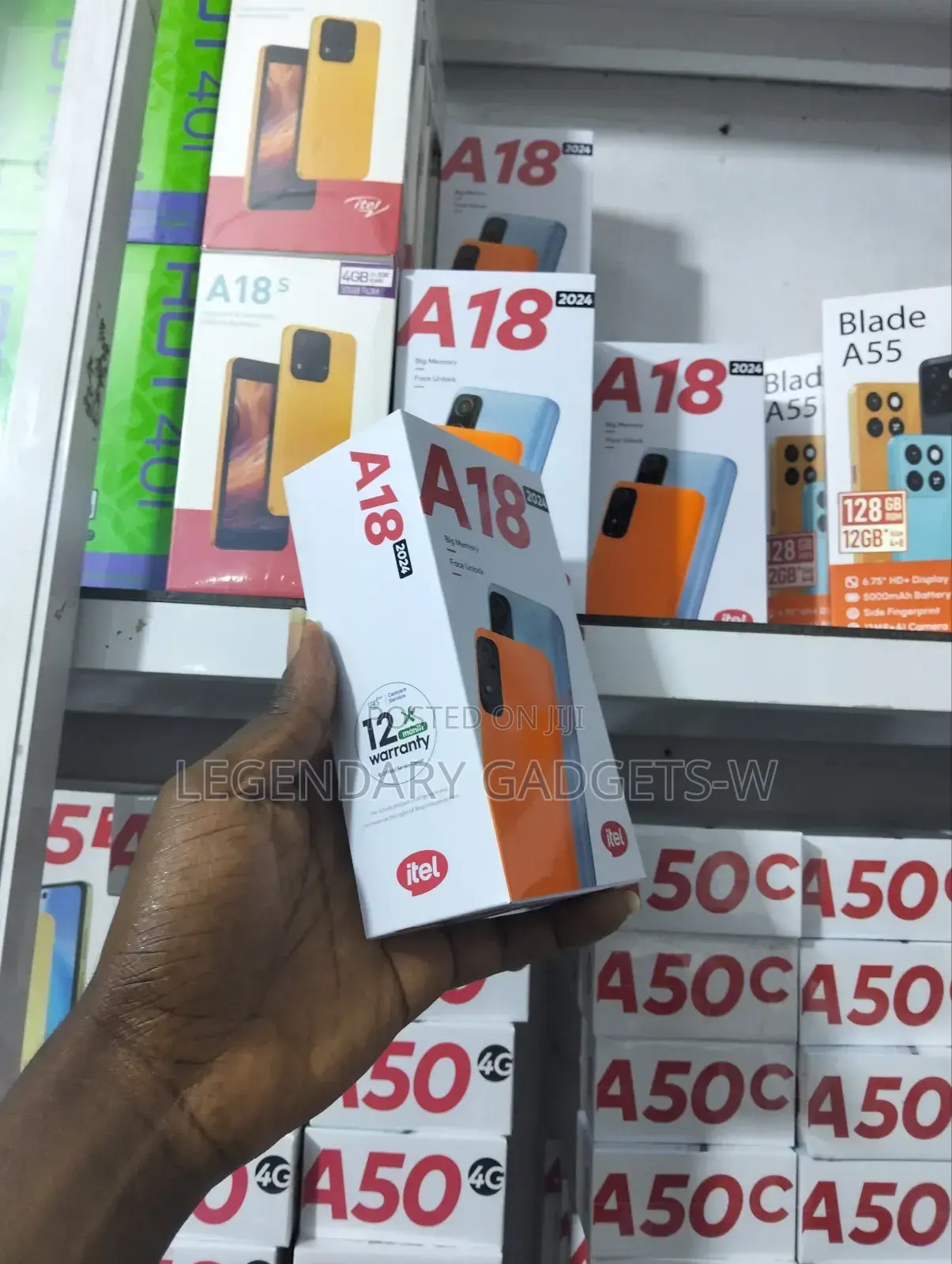 New Itel A18 32 GB Black