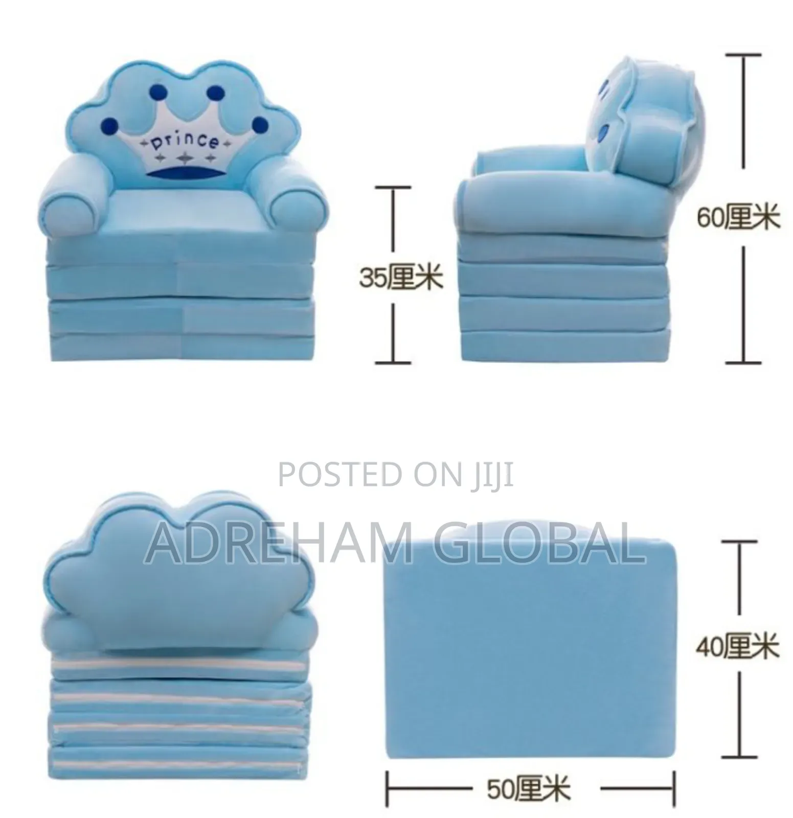 4 Layers/Step Multipurpose Kids Bed and Chair