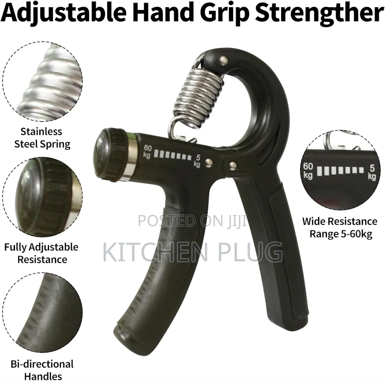 Hand Gripper Strengthener With Adjustable Resistance