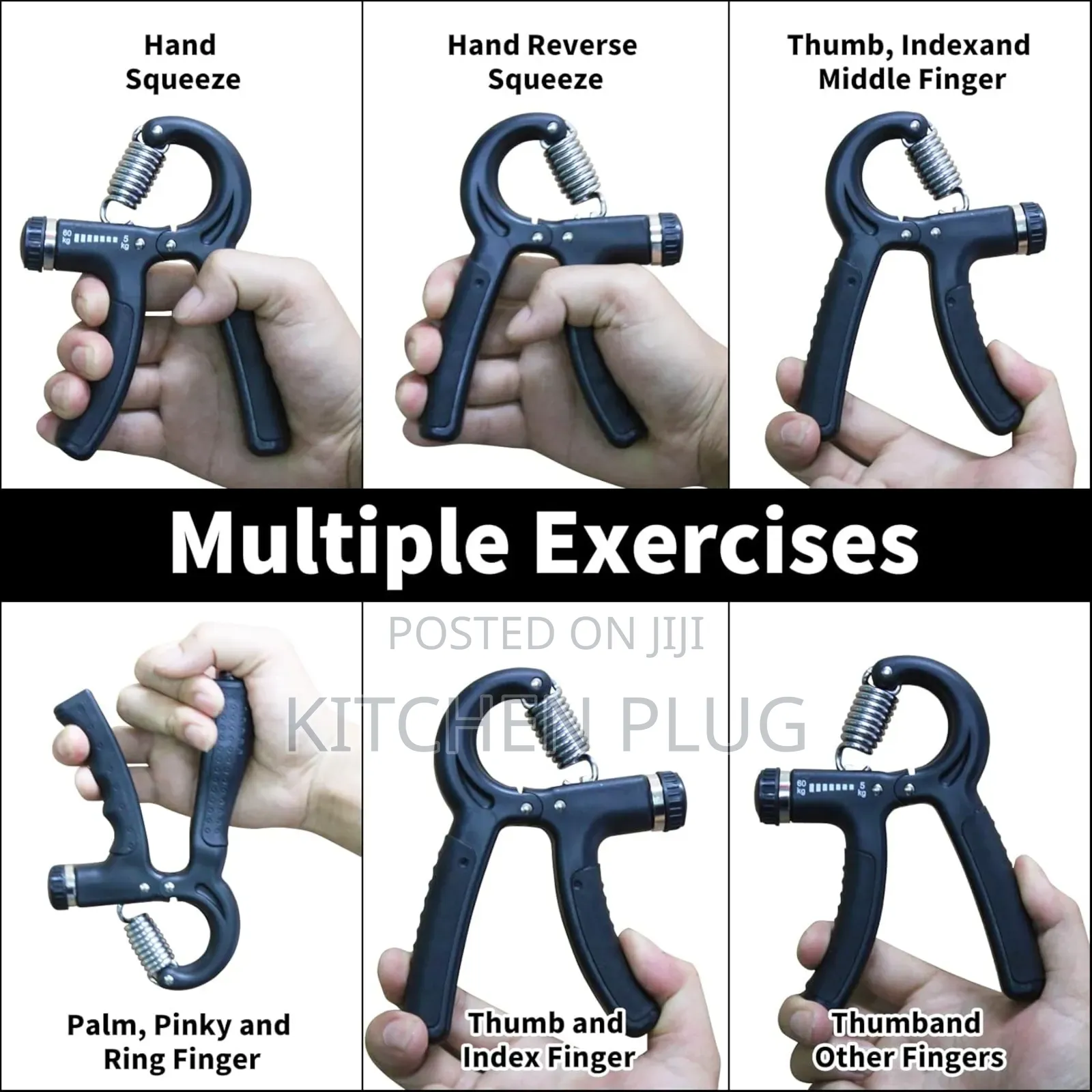 Hand Gripper Strengthener With Adjustable Resistance