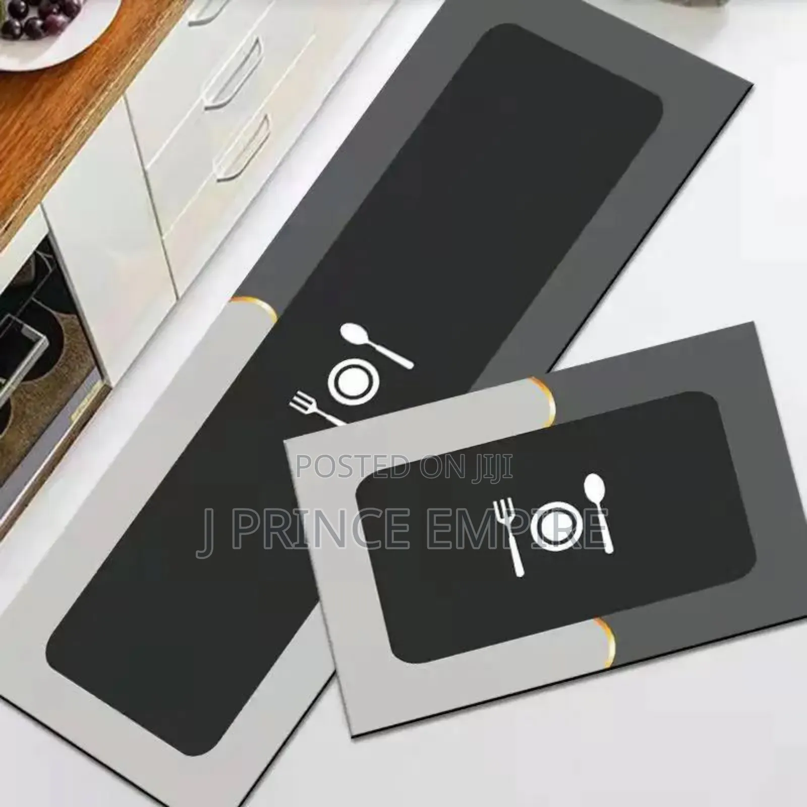Long Absorbent Kitchen Running Mat- Any Color- 2 in 1