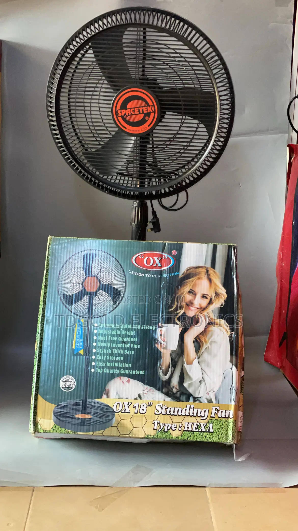 Space Tech Standing Fan Standing Fan 18 Inchs